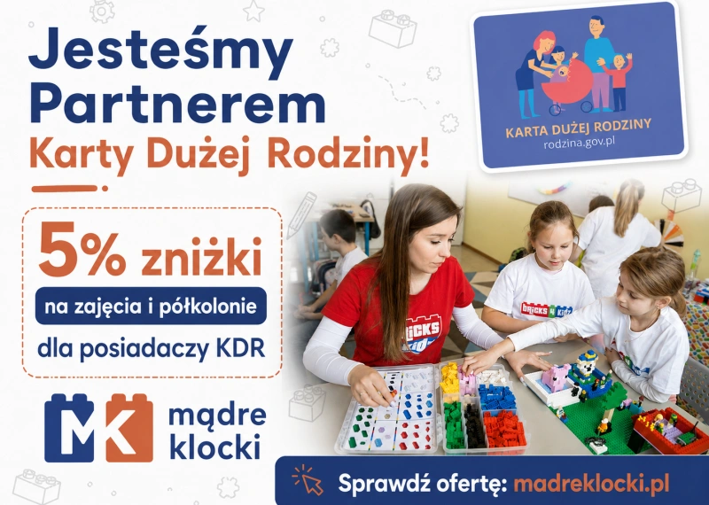 Mądre Klocki Partnerem Karty Dużej Rodziny