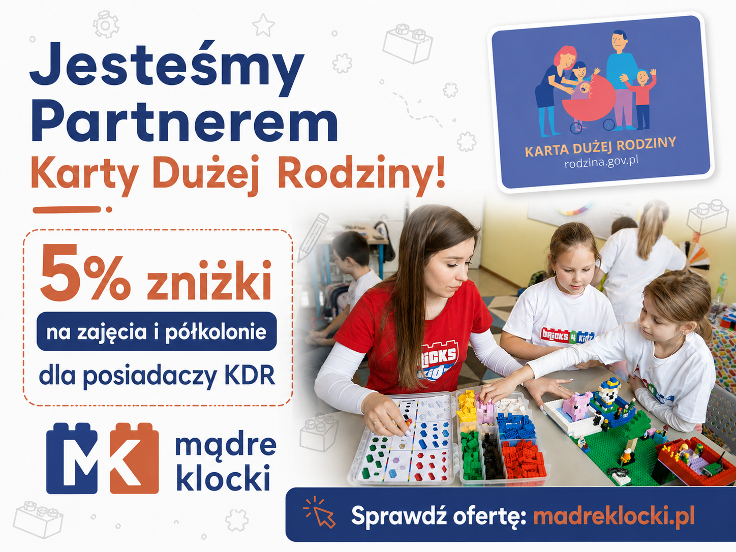 Mądre Klocki becomes a Partner of the Large Family Card
